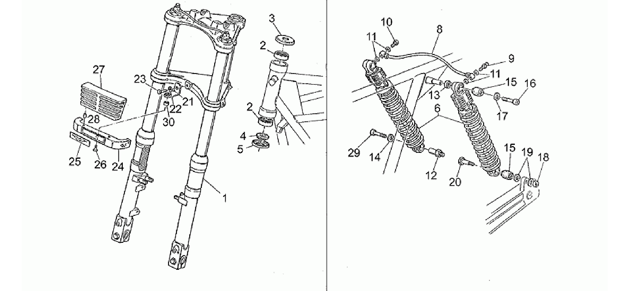 Front/rear shock absorber
