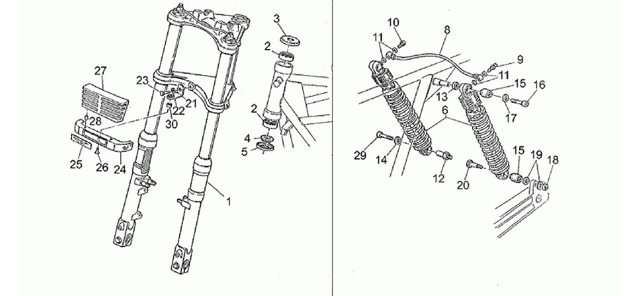 Front/rear shock absorber