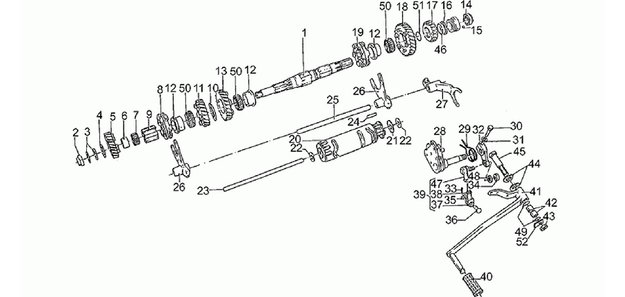 Driven shaft