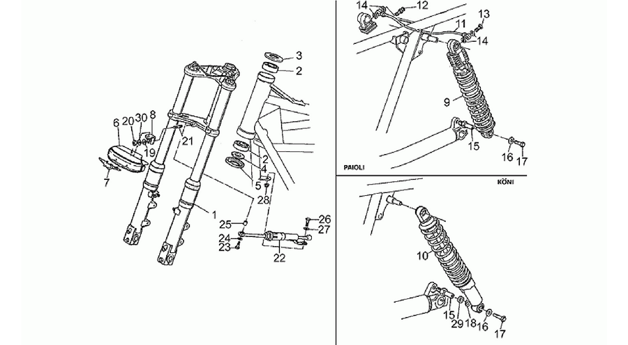 Front/rear shock absorber
