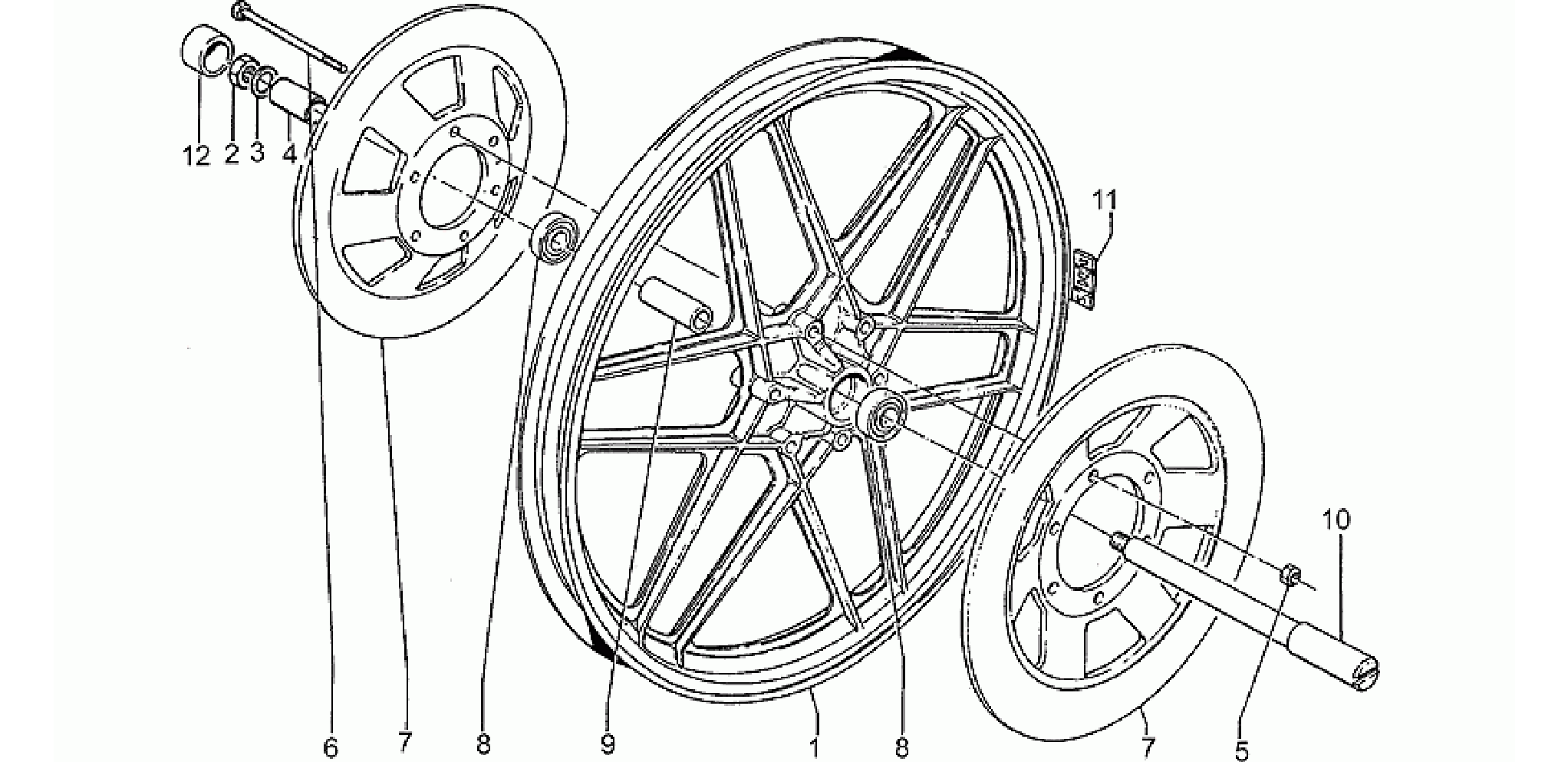 Front wheel, 1st series