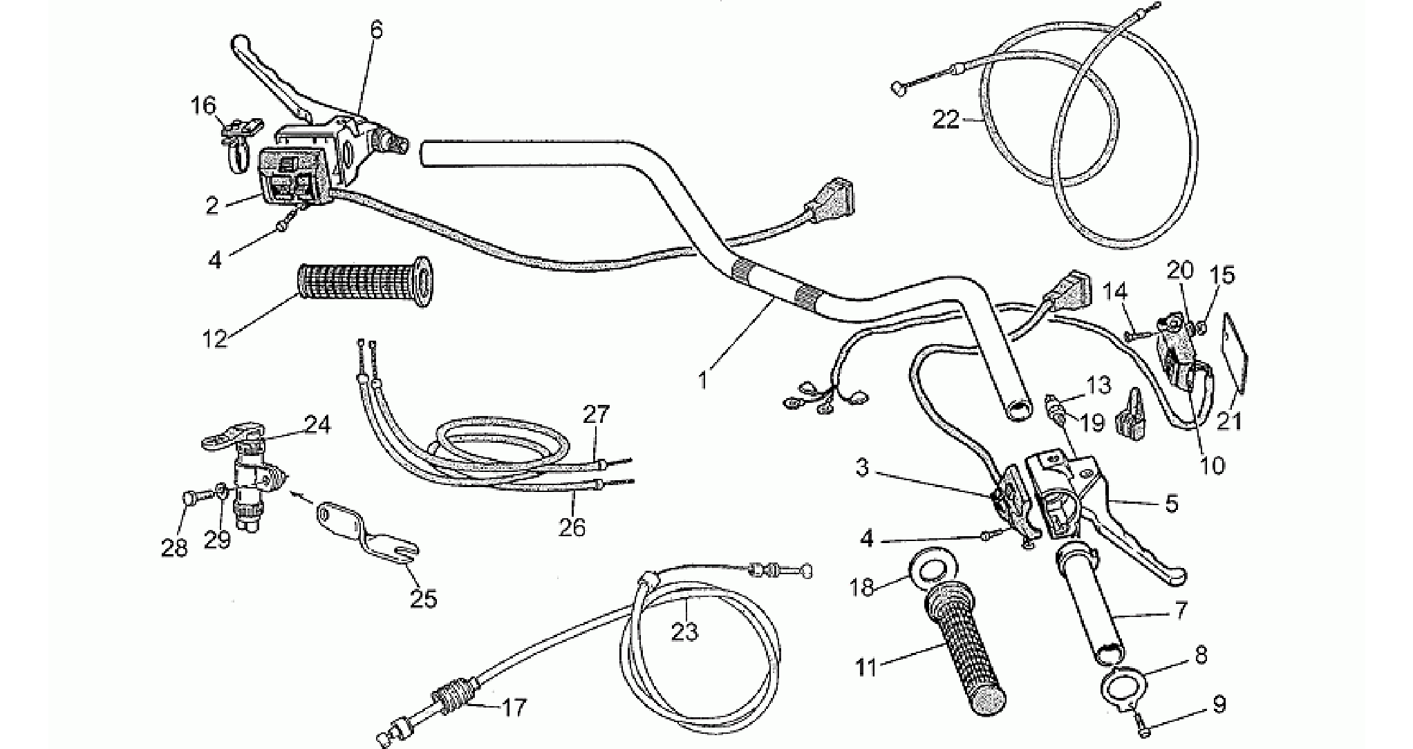 Handlebar-controls, 1st series