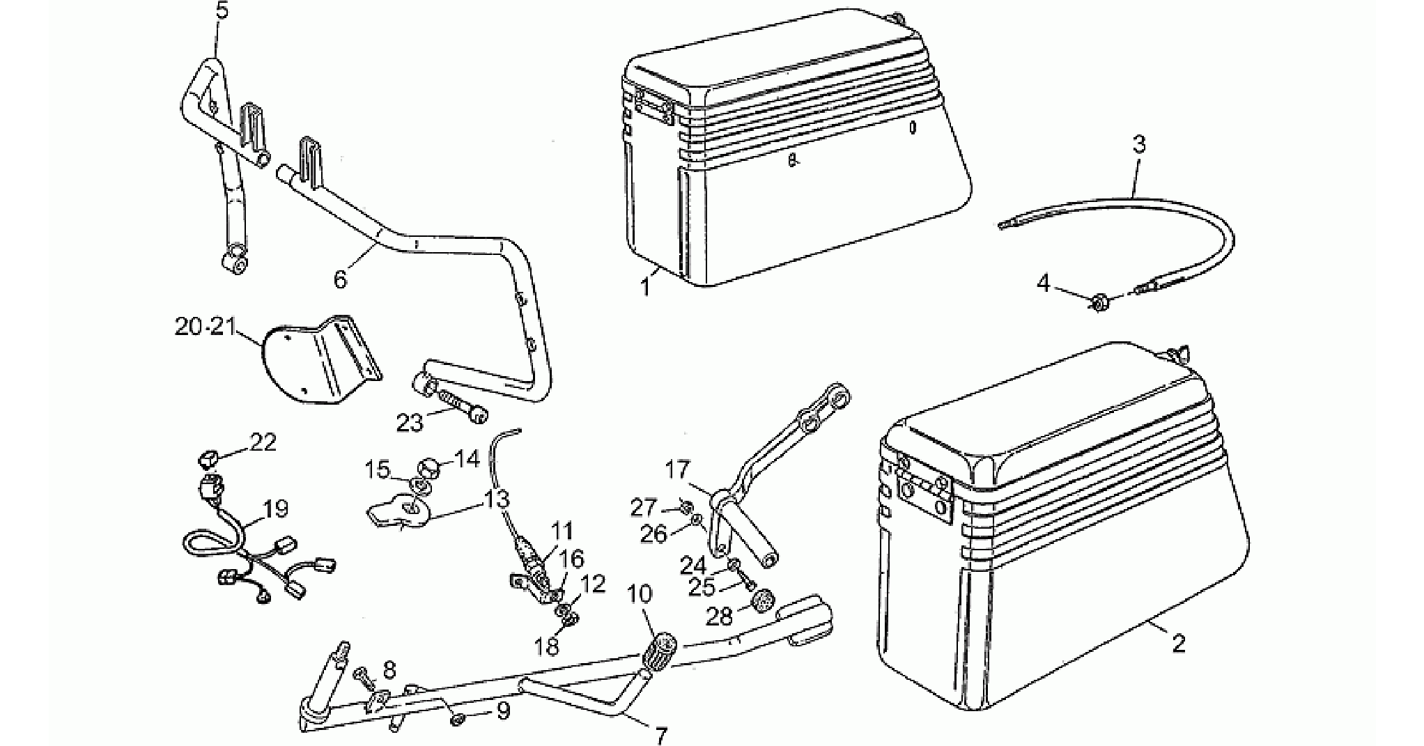 Saddlebags kit 850T5 Carab1989