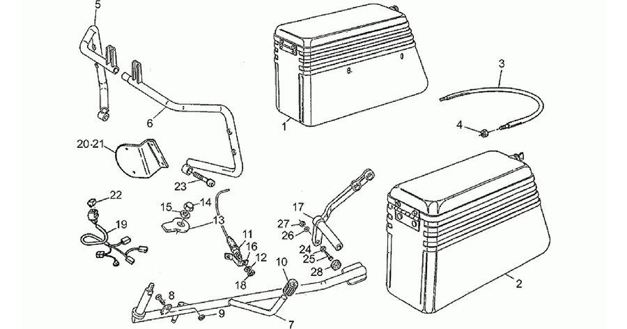 Saddlebags kit 850T5 Carab1989