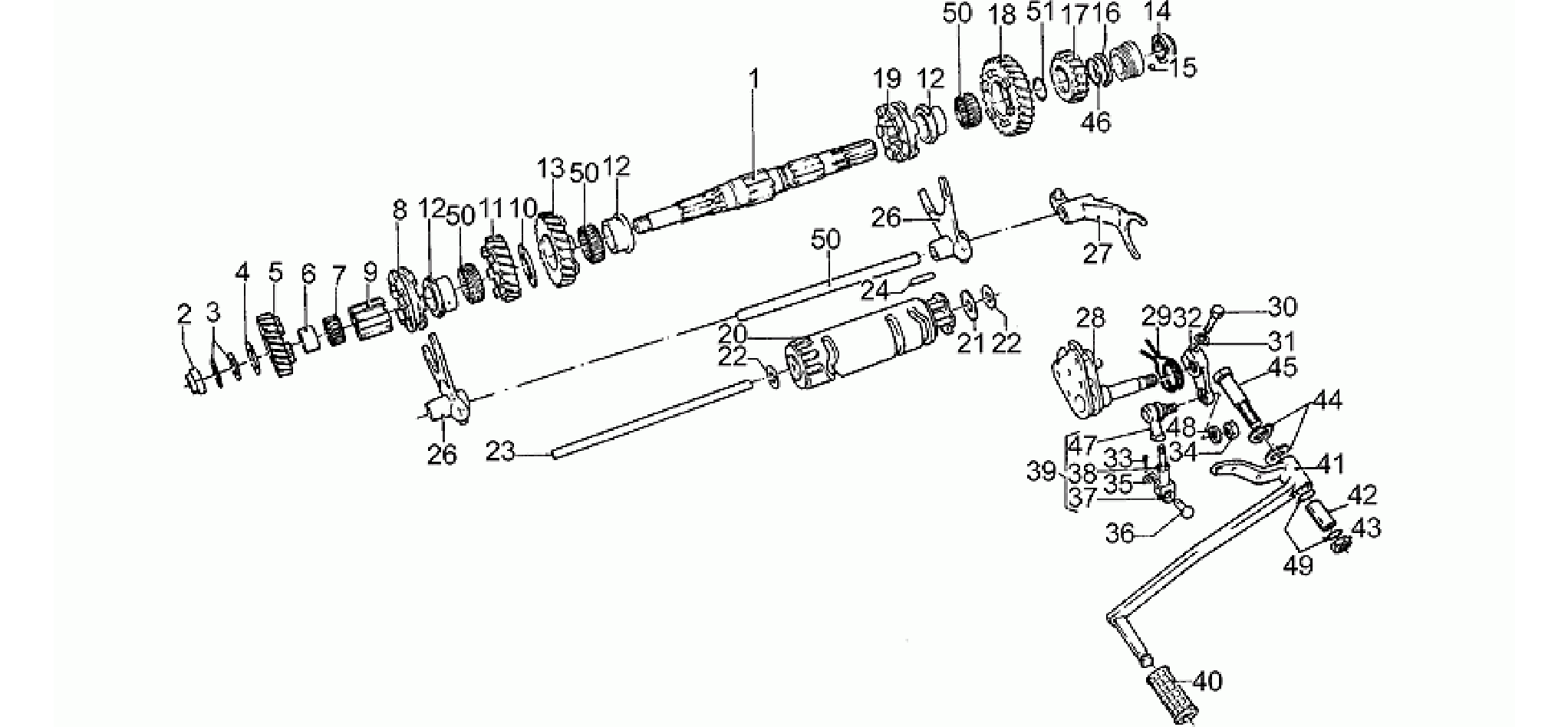 Driven shaft