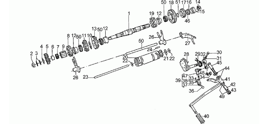 Driven shaft