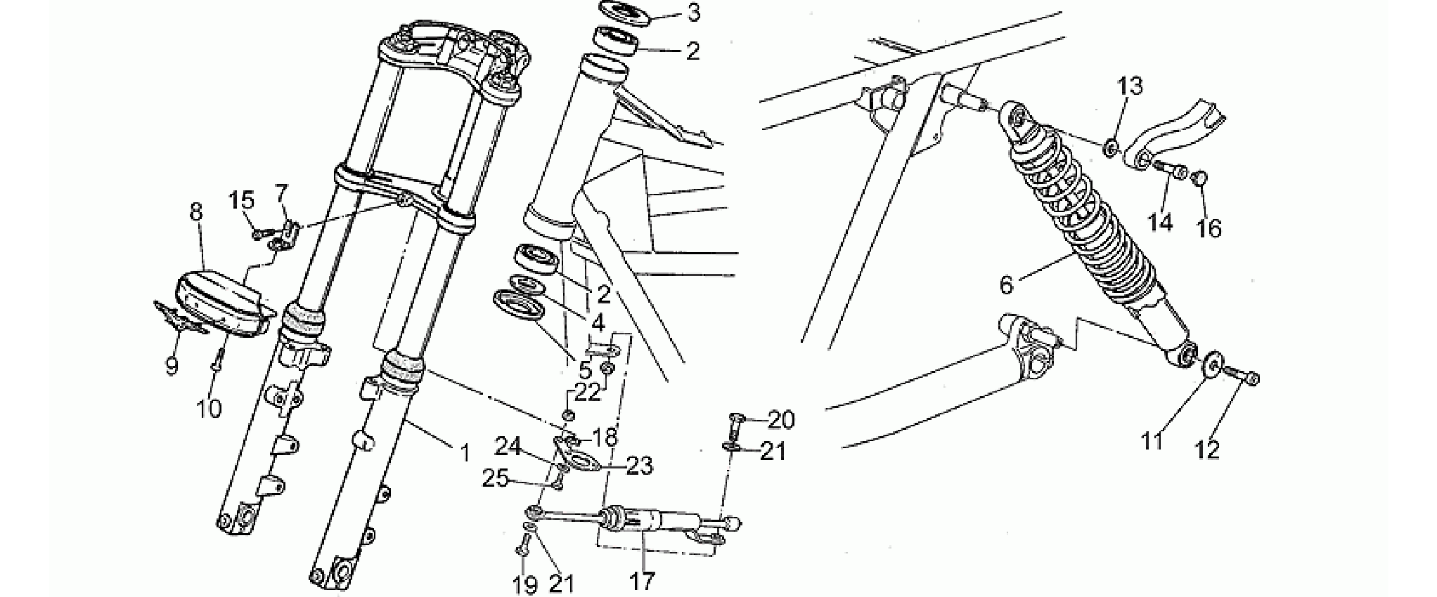 Front/rear shock absorber