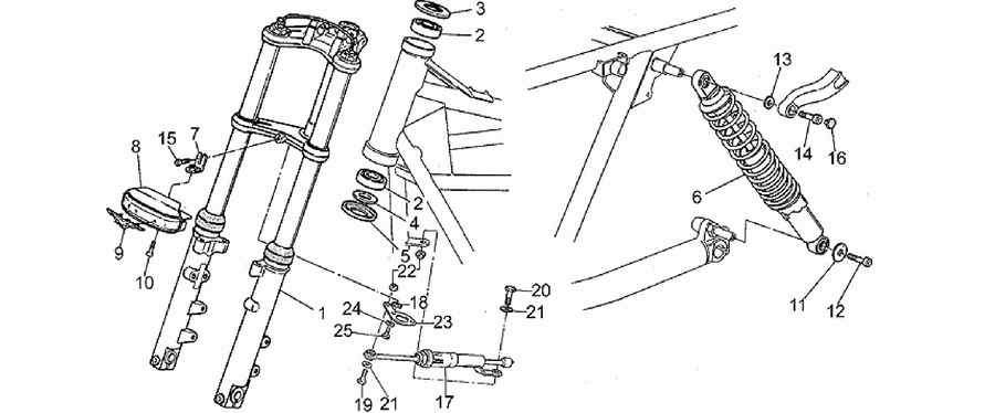 Front/rear shock absorber