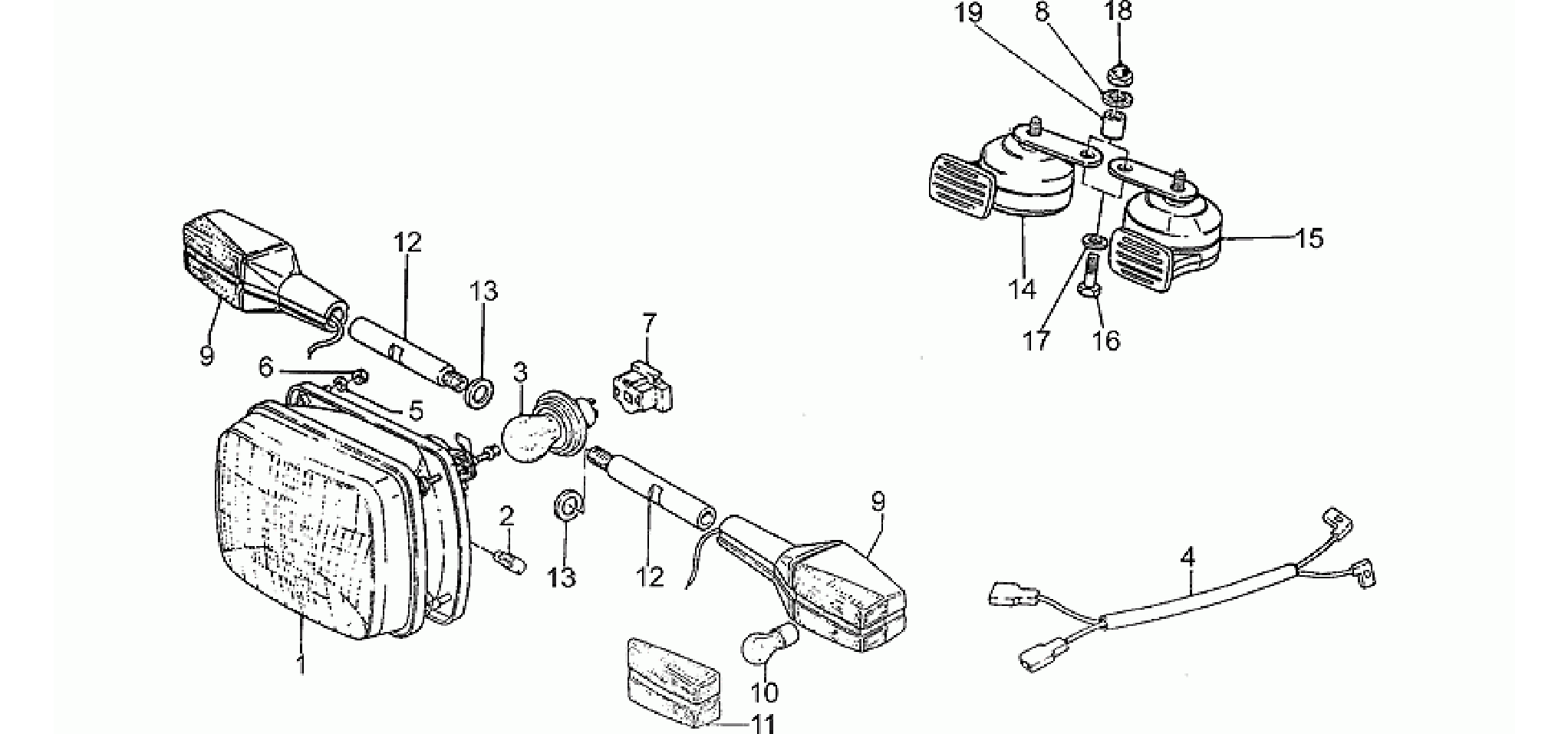 Headlight-Horn