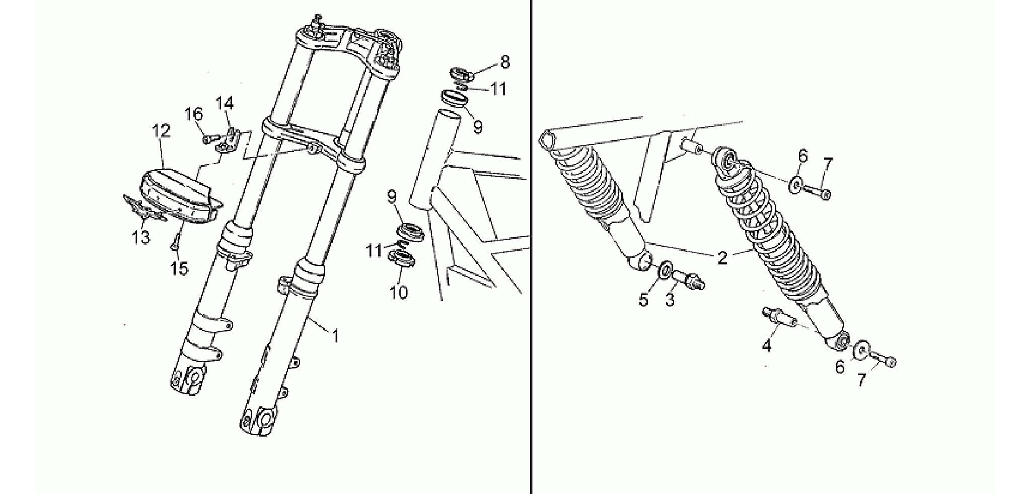 Front/rear shock absorber