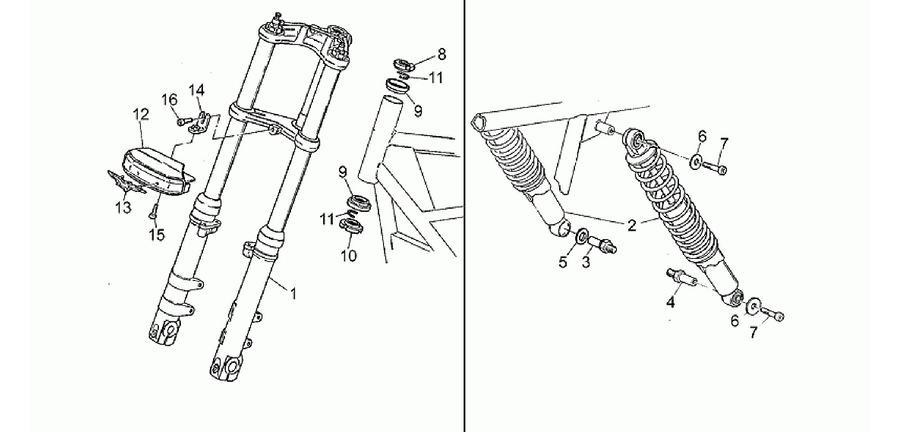 Front/rear shock absorber