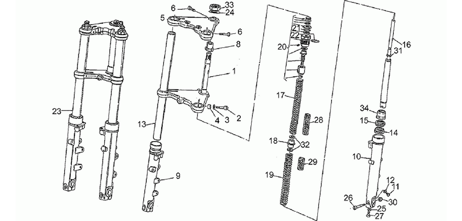 Front fork 1990