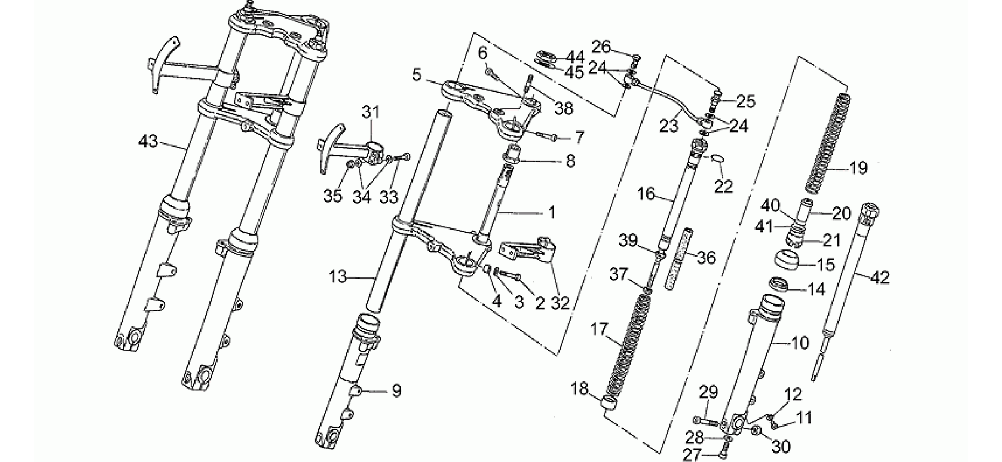Front fork, 1st series