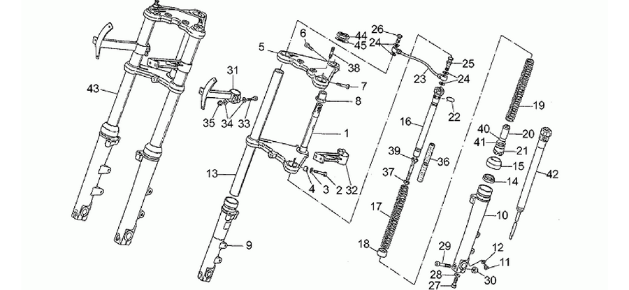 Front fork, 1st series