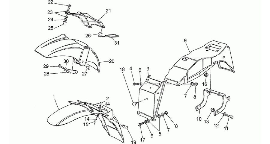 Front/Rear mudguard