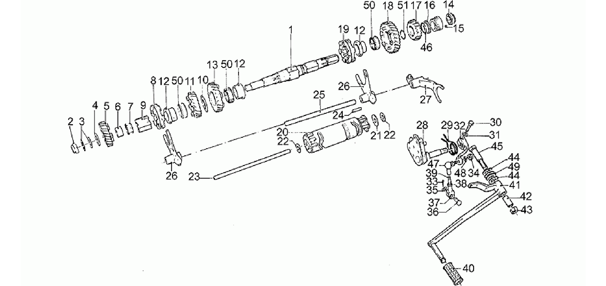 Driven shaft