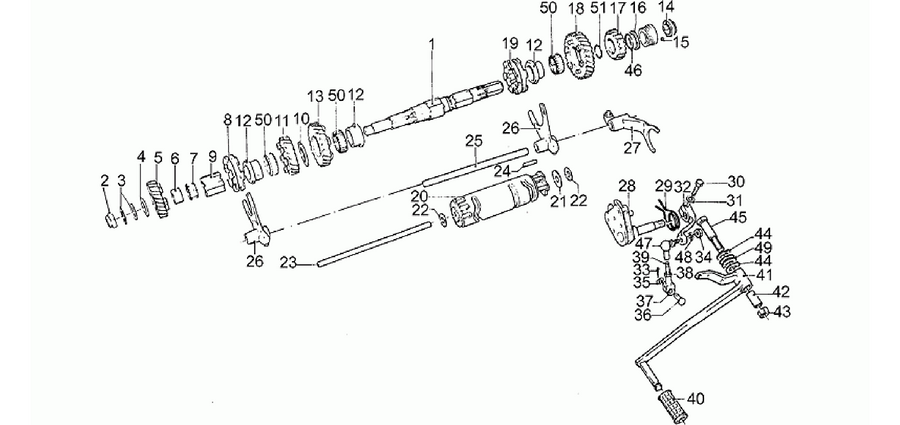 Driven shaft