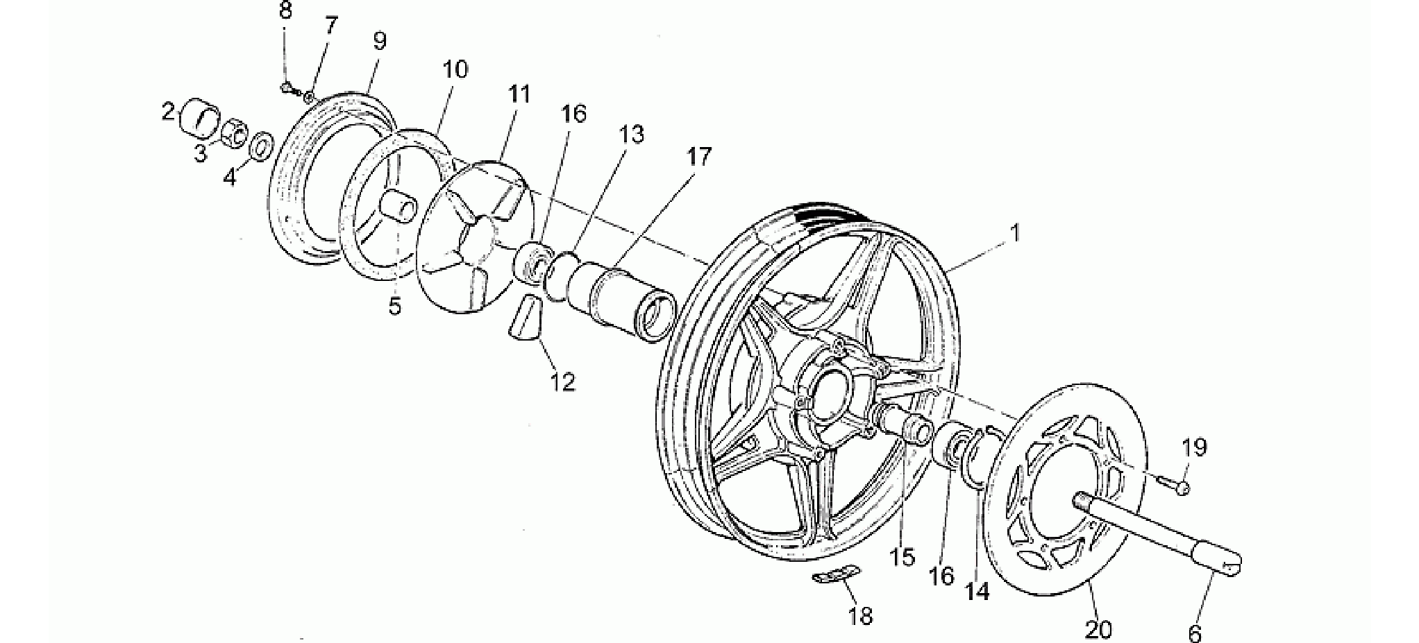 Rear wheel