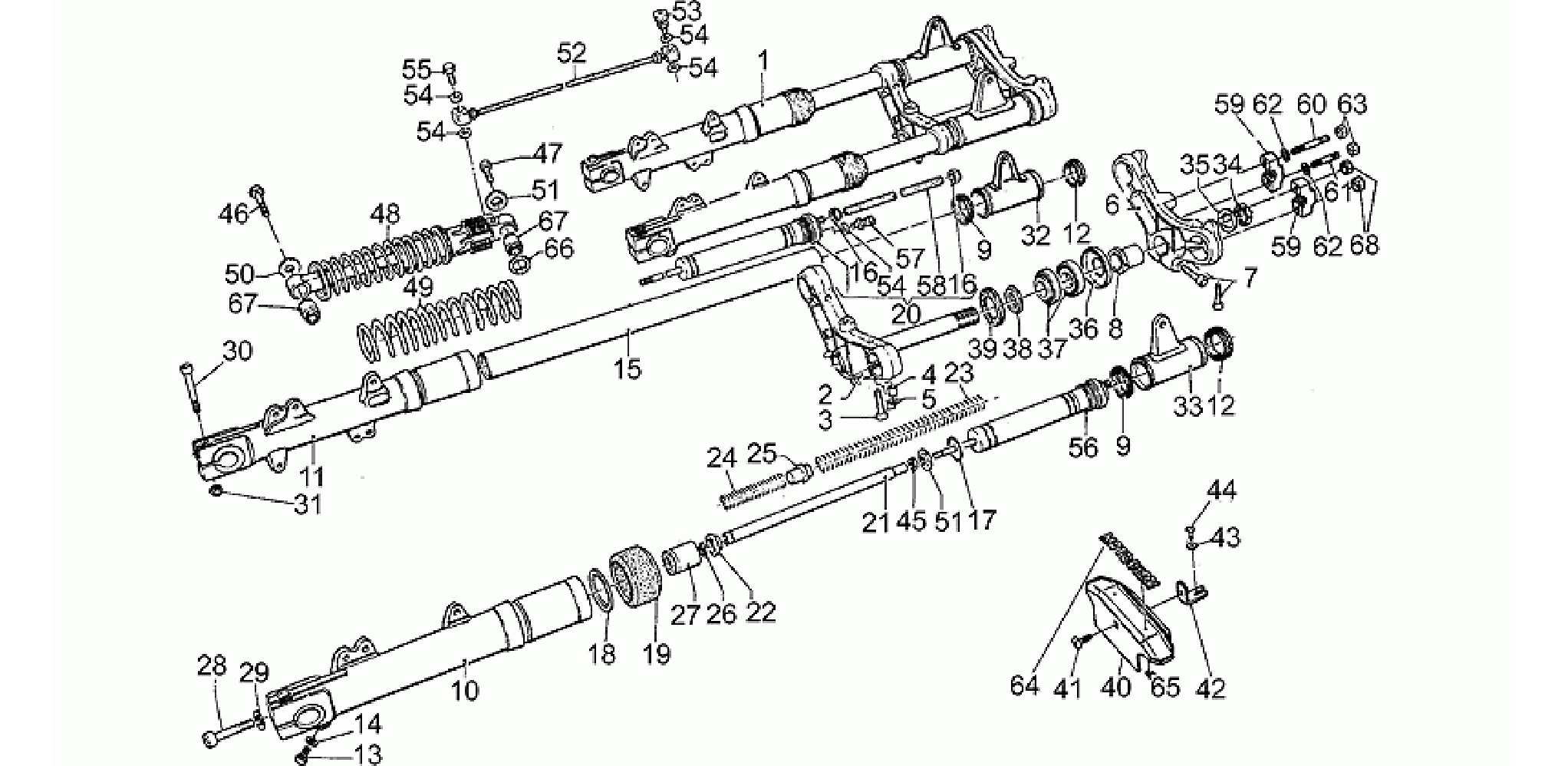 Front/rear shock absorber