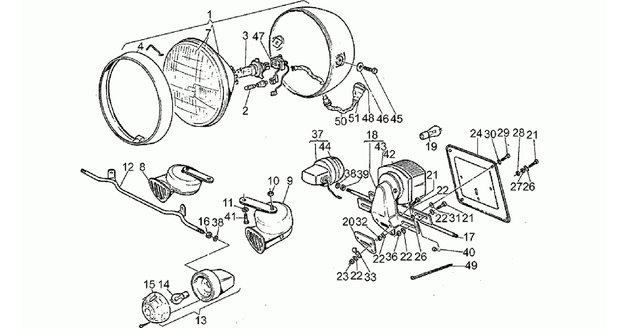 Headlight-Horn