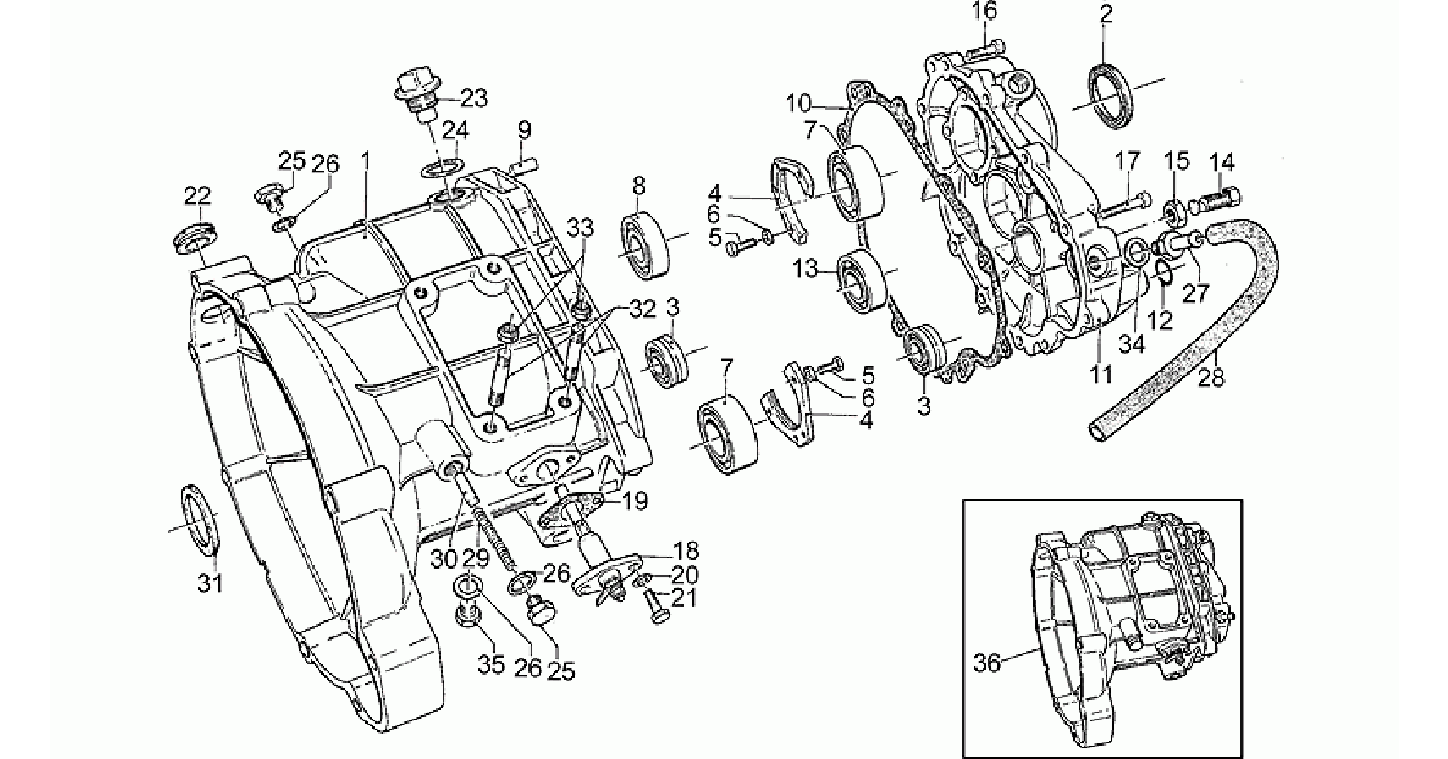 Transmission cage
