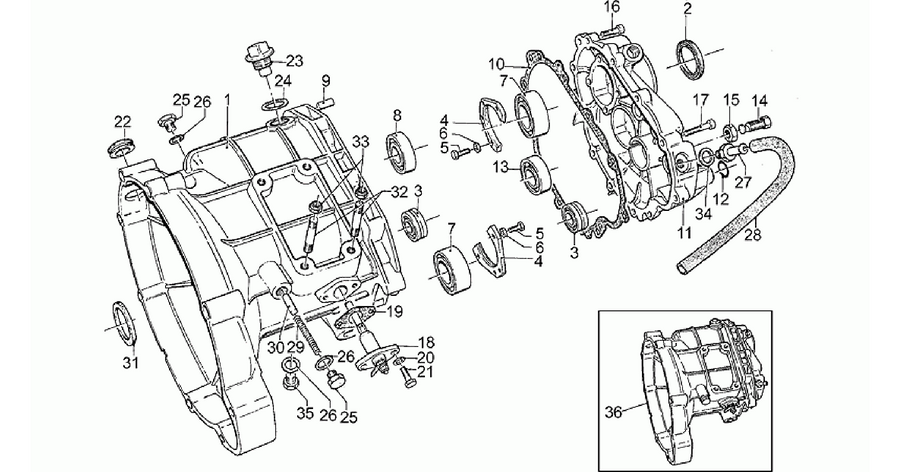 Transmission cage