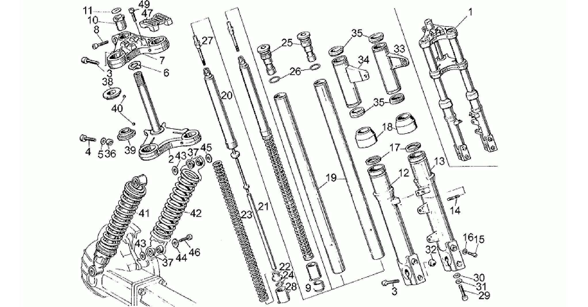 Front/rear shock absorber