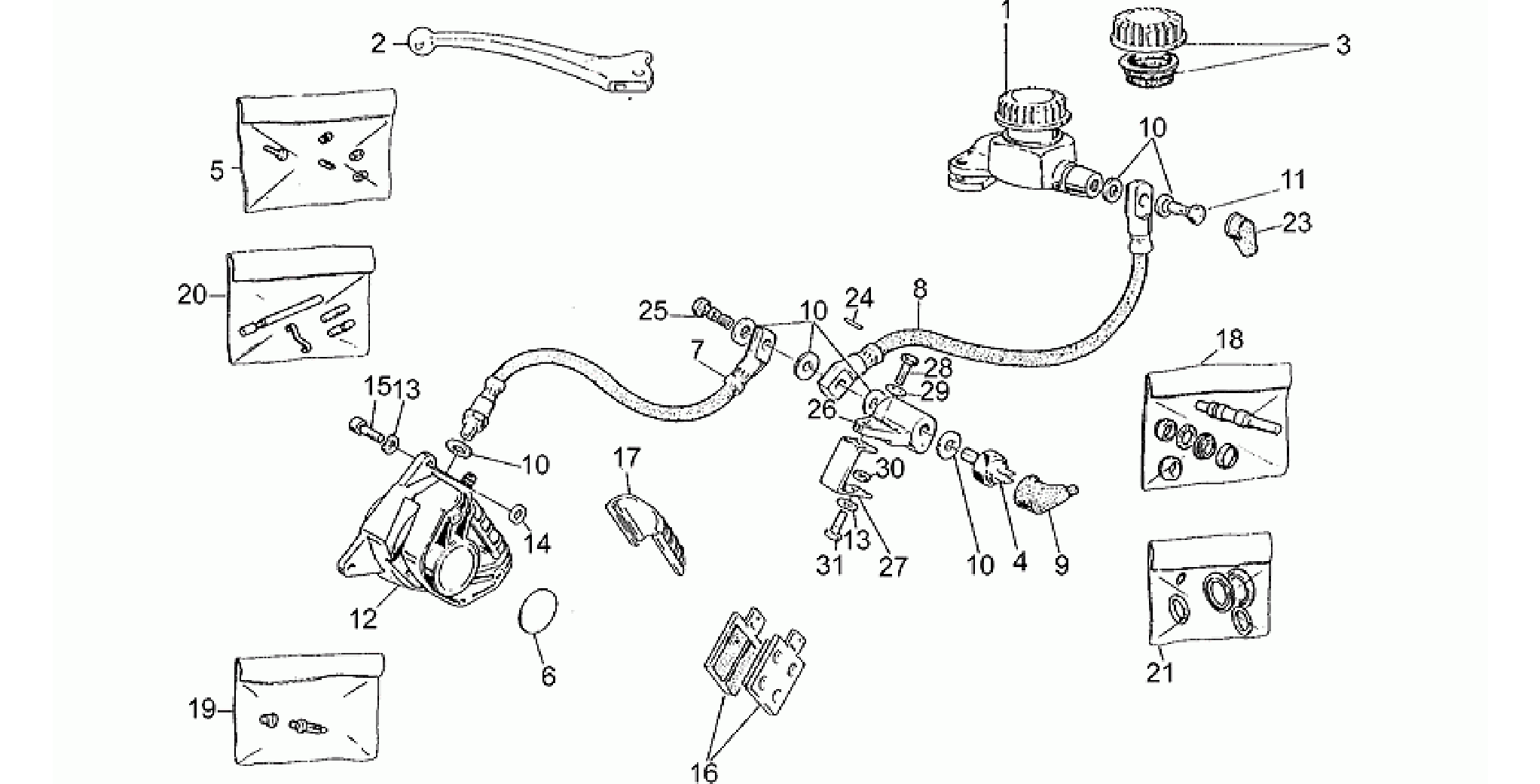 RH Front brake system