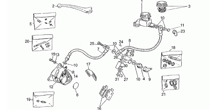 RH Front brake system