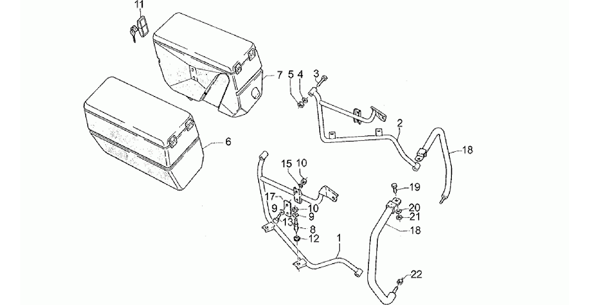 Saddlebags, pair