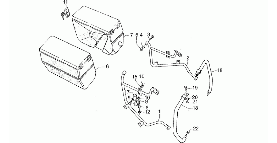 Saddlebags, pair