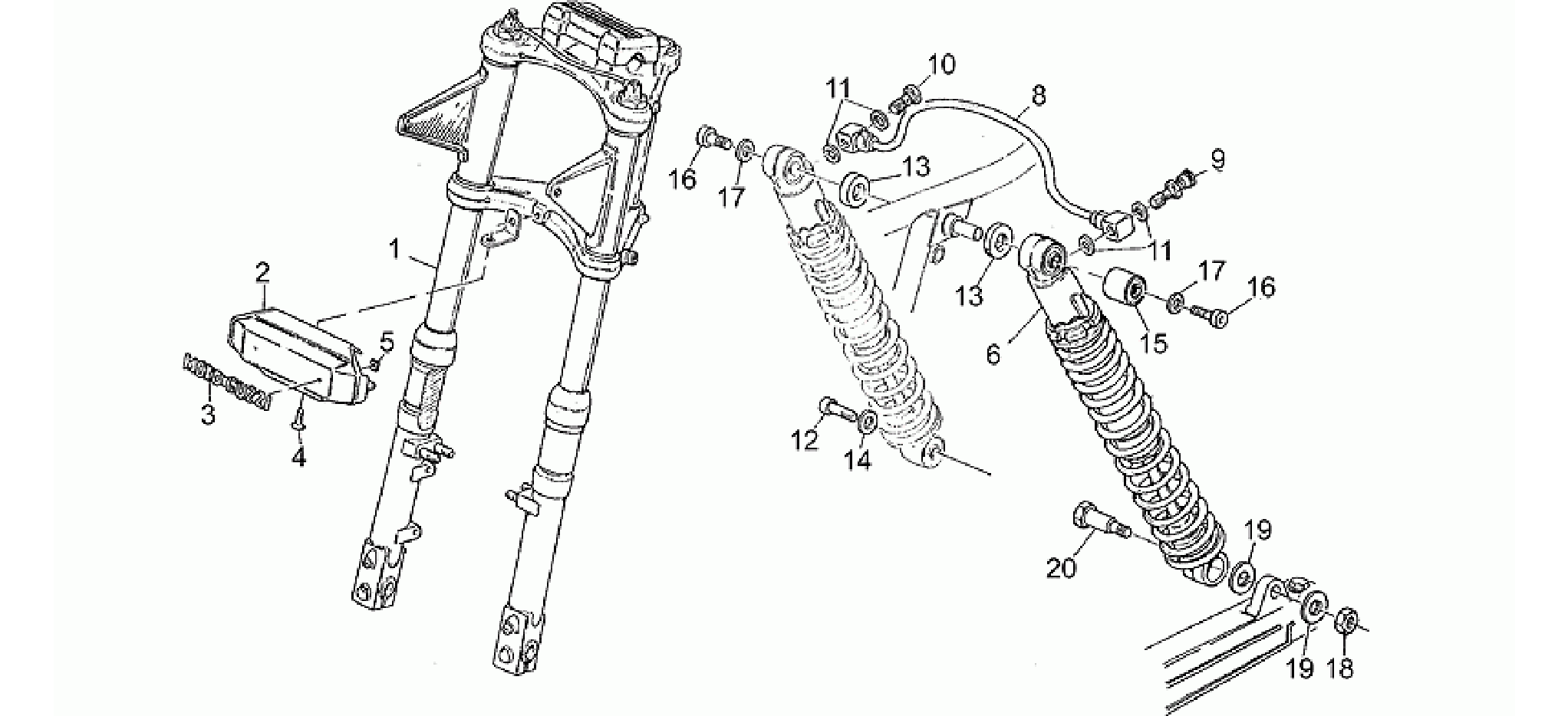 Front/rear shock absorber