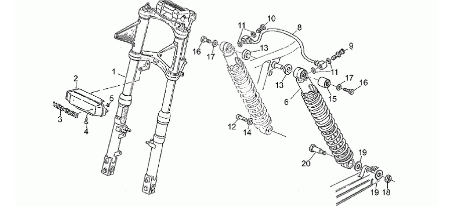 Front/rear shock absorber