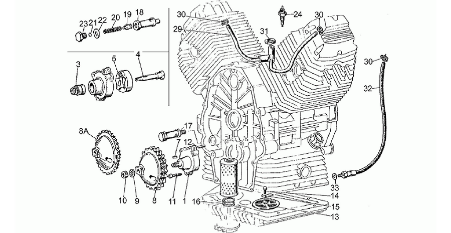 Oil pump-filter