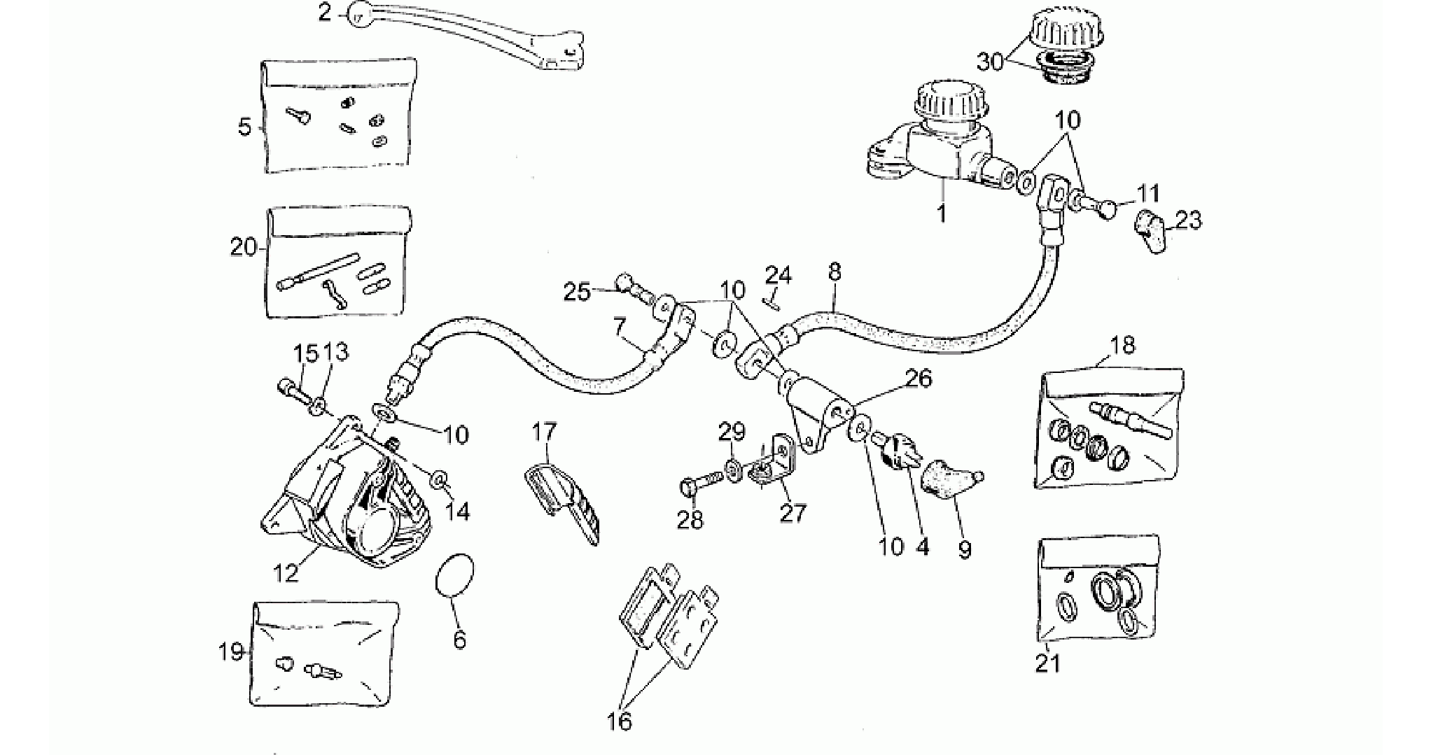 RH Front brake system