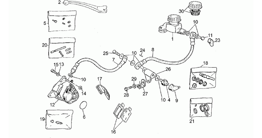 RH Front brake system