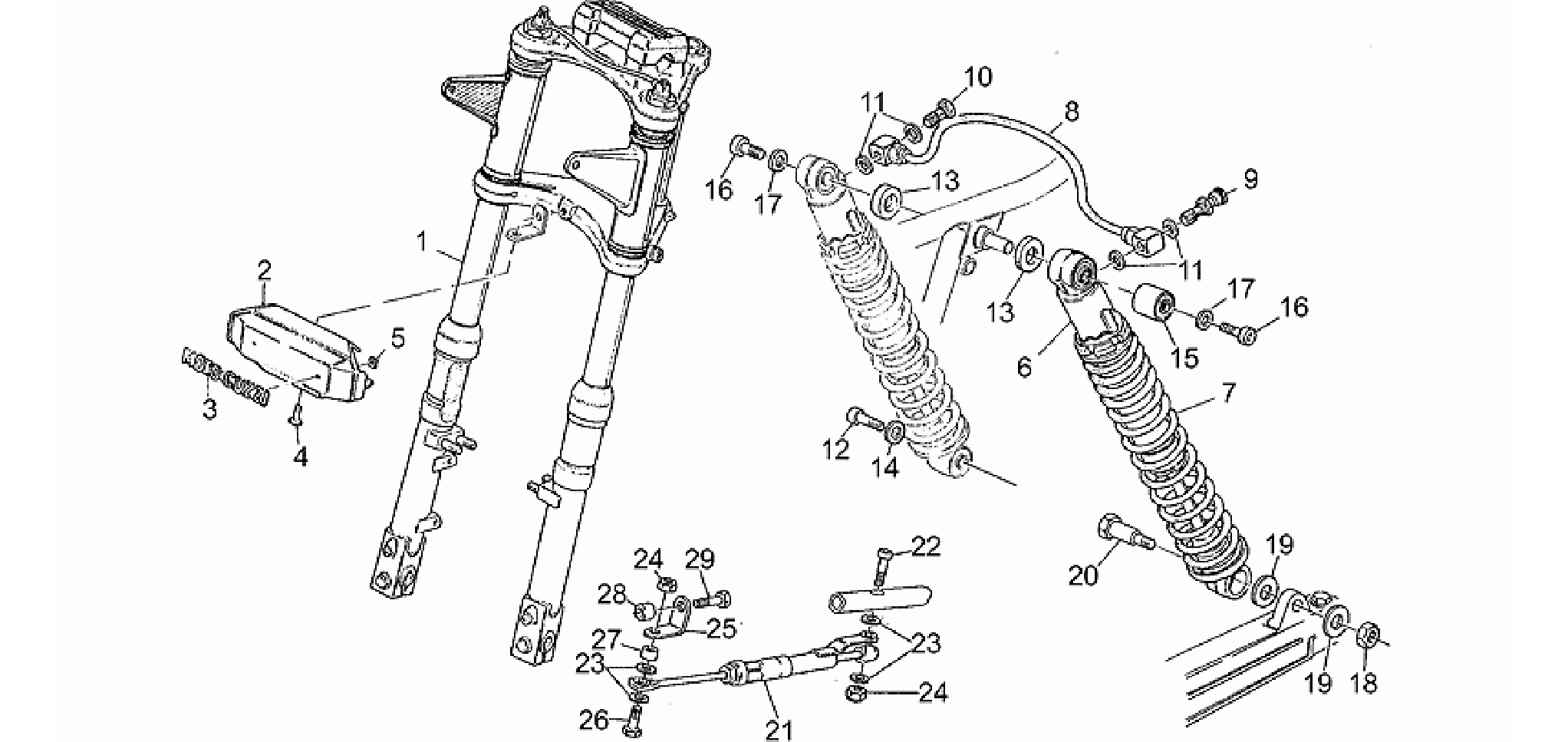 Front/rear shock absorber