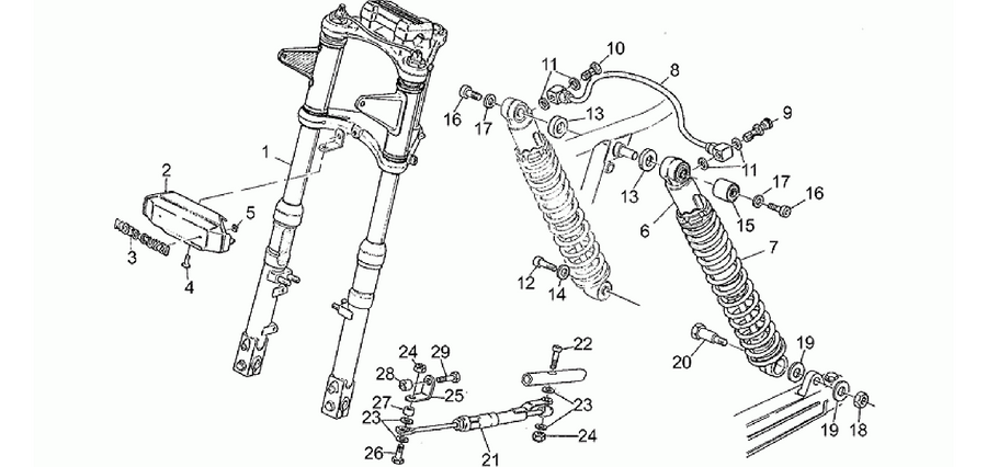 Front/rear shock absorber