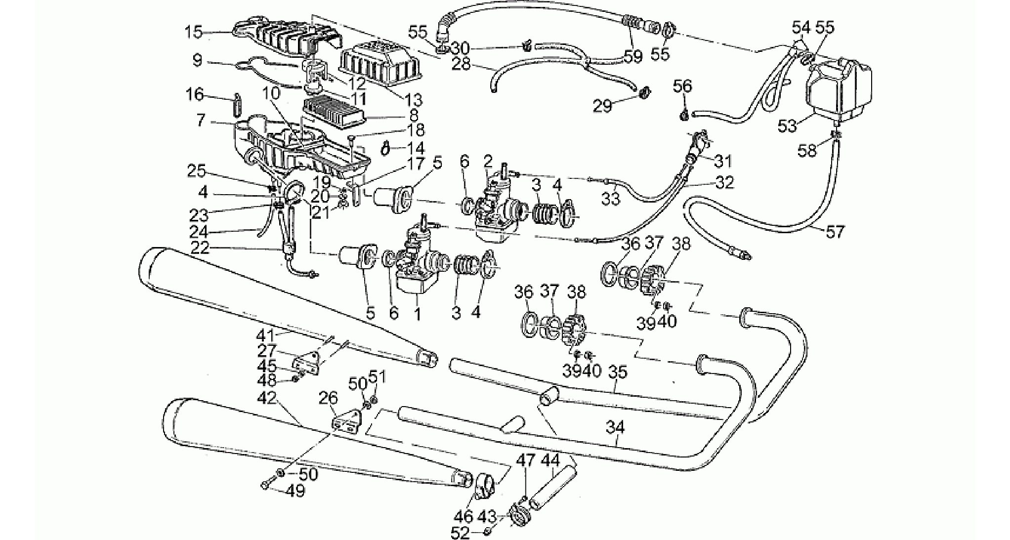 Fuel supply-exhaust
