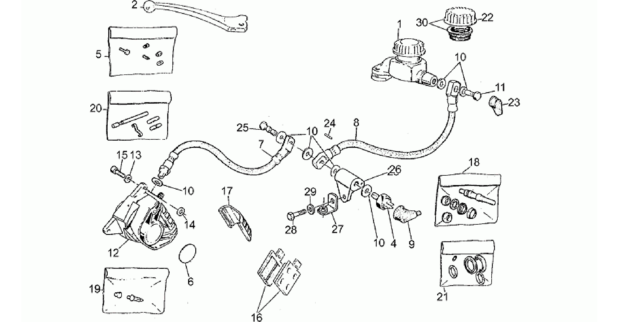RH Front brake system