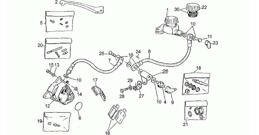 RH Front brake system