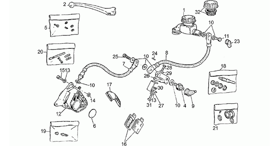 RH Front brake system