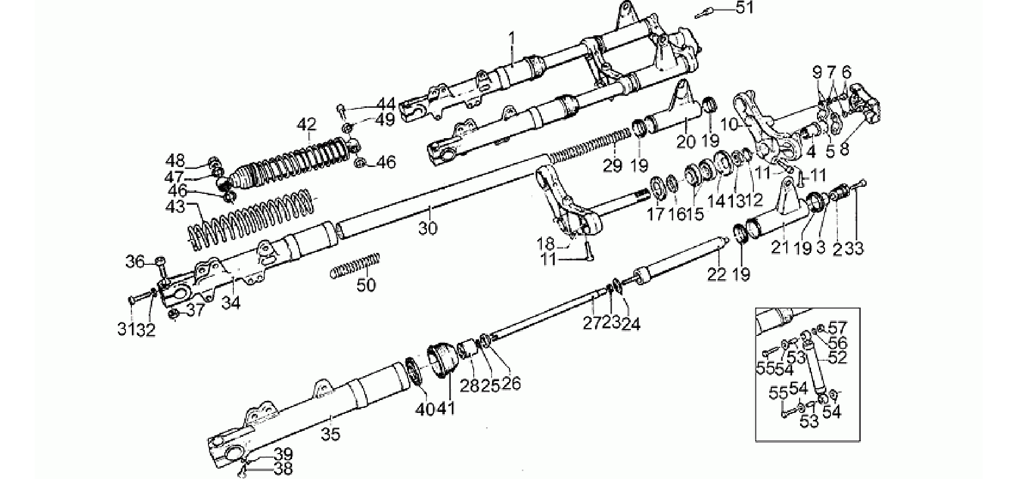 Front/rear shock absorber