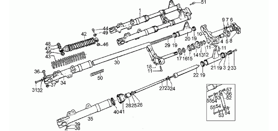 Front/rear shock absorber