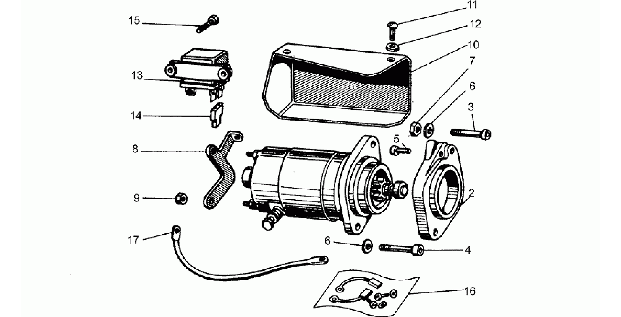 Bendix starter motor