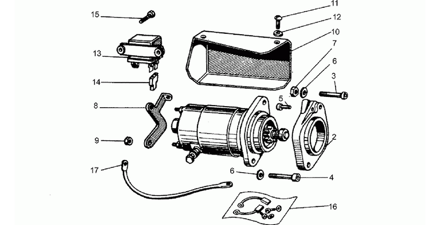 Bendix starter motor