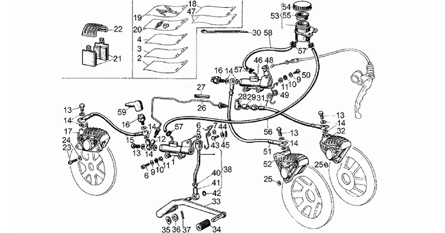 Front/rear brake system