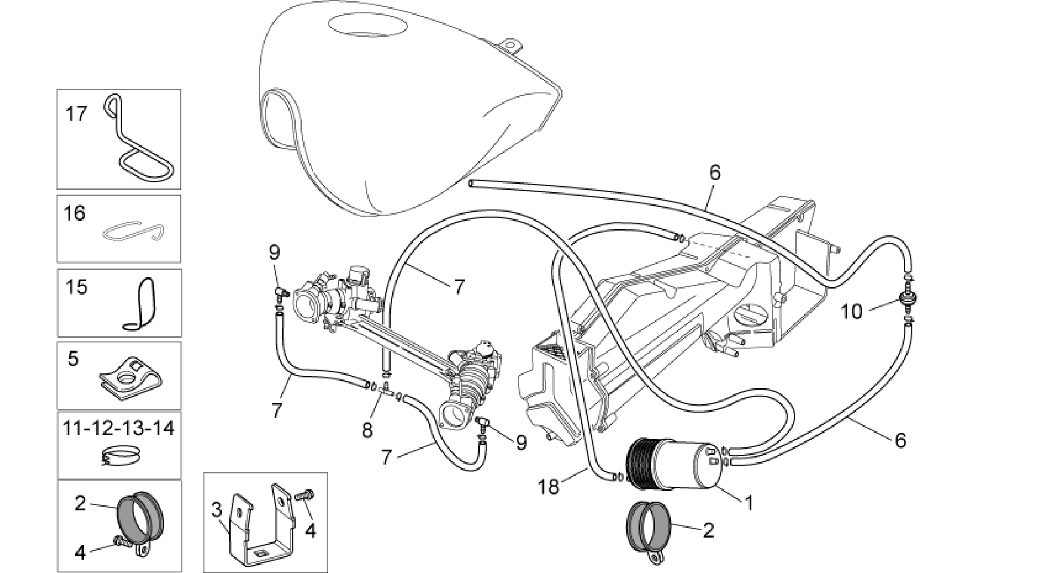 Fuel vapour recover system