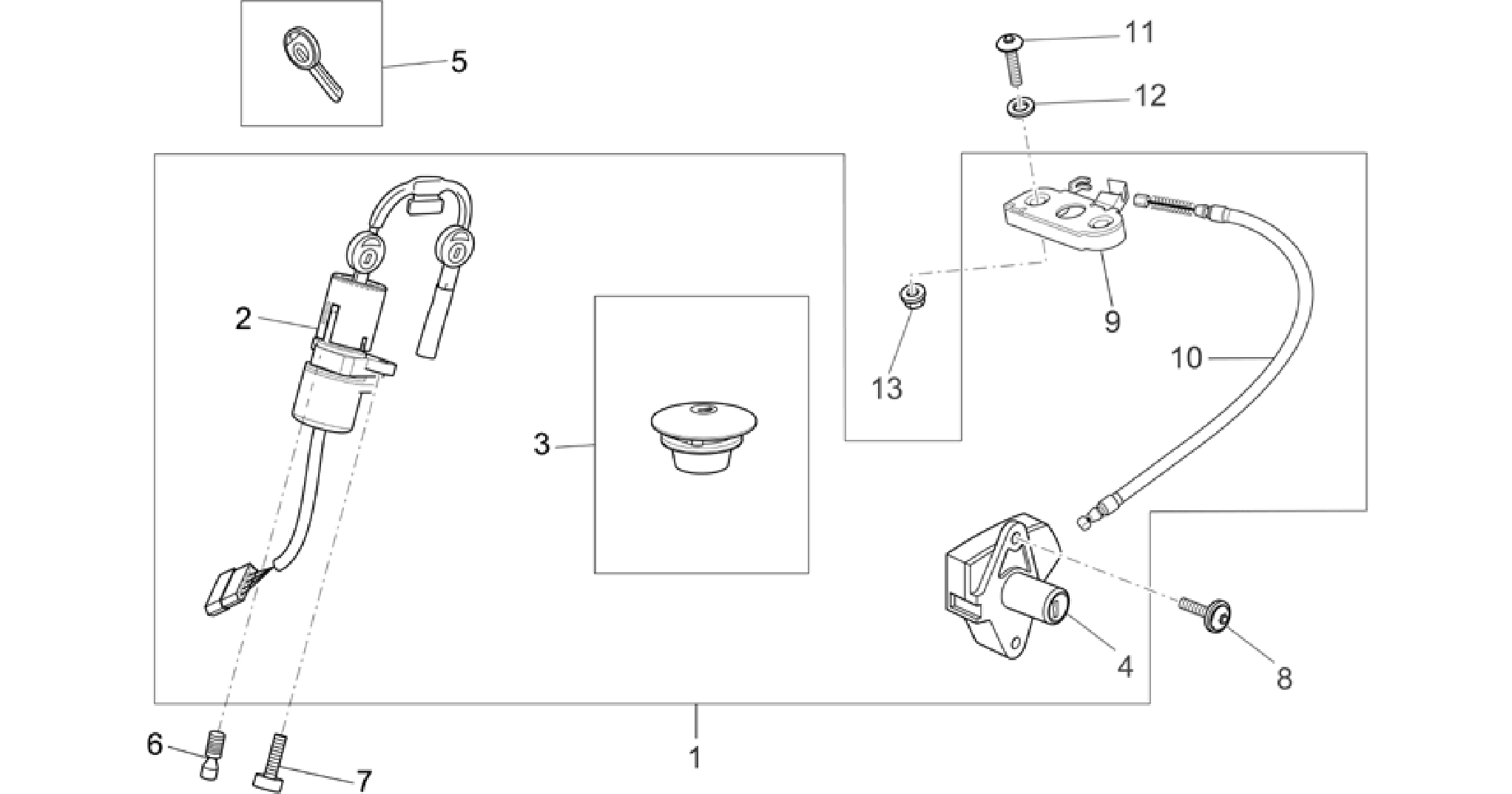 Lock hardware kit