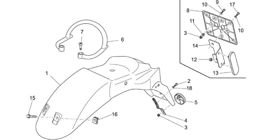Rear body - Rear handle